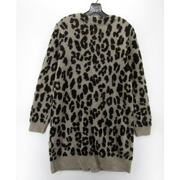 LOGO Lori Goldstein Sweater Small Cardigan Button Up Leopard Print - Picture 6 of 10
